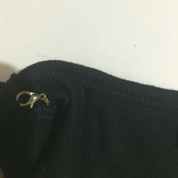 IZ Byer Womens Medium Black Top V-Neck NWT - Picture 5 of 8